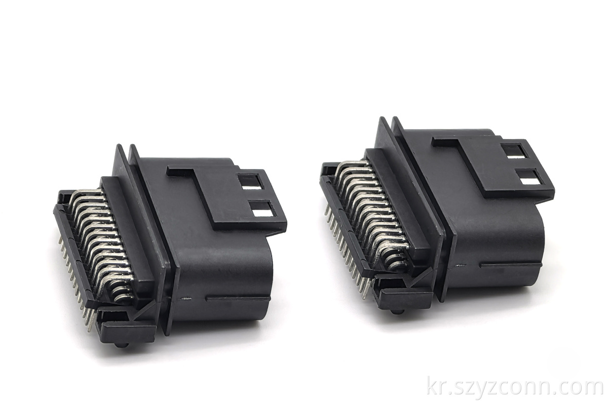 2.54mm 피치 자동차 ECU 모듈 26P 90° 소켓 커넥터 2.54mm Pitch Automotive ECU Module 26P 90° Socket Connector
